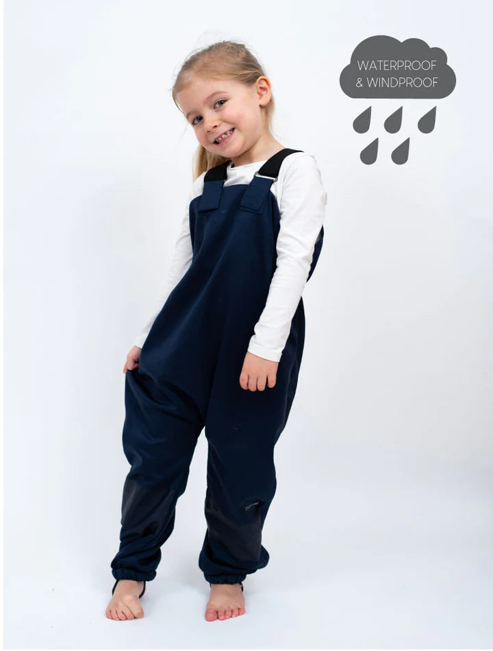 Therm All-Weather Fleece Overalls - Navy | Waterproof Windproof Eco