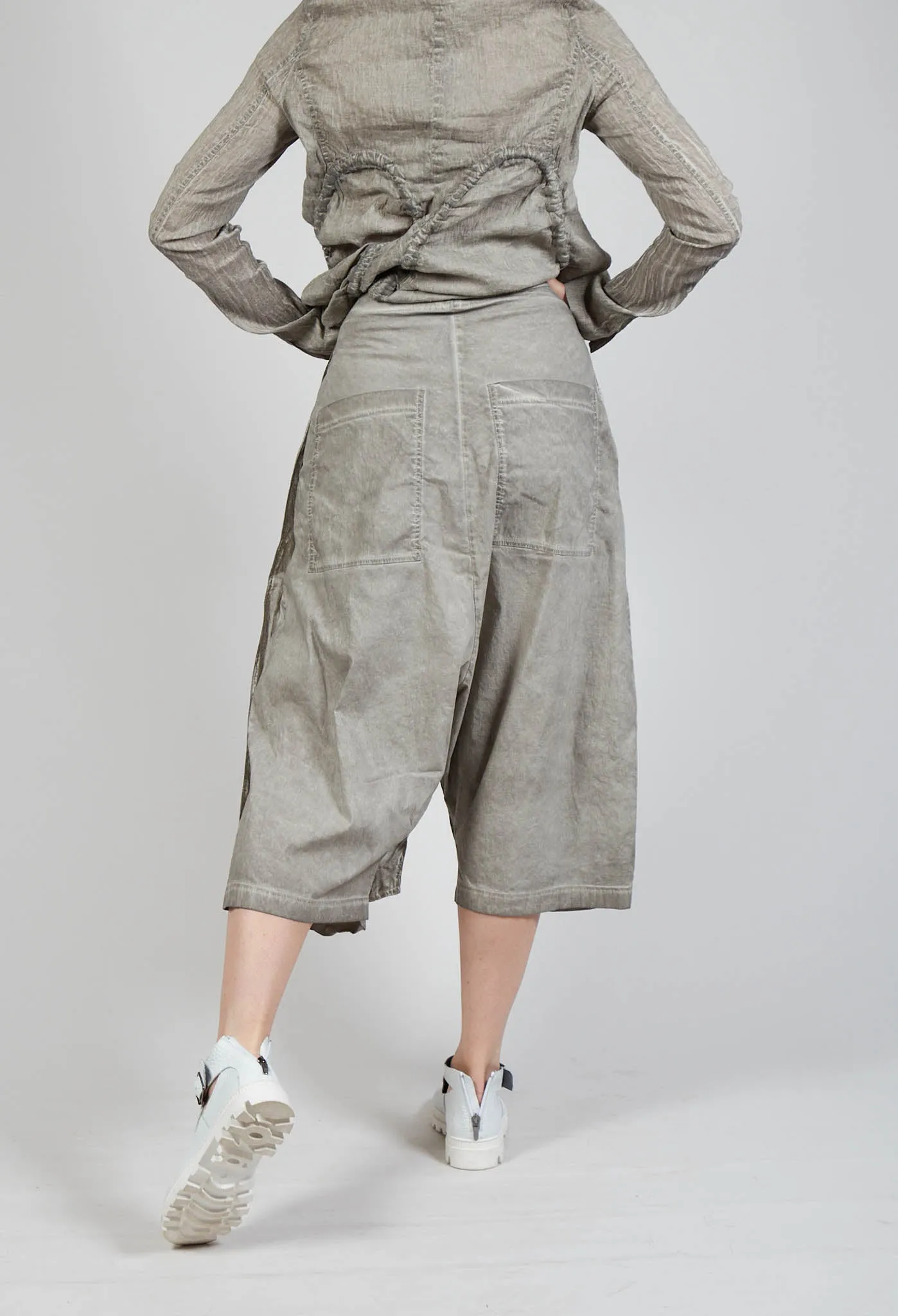 Utility Culottes in Hay Cloud