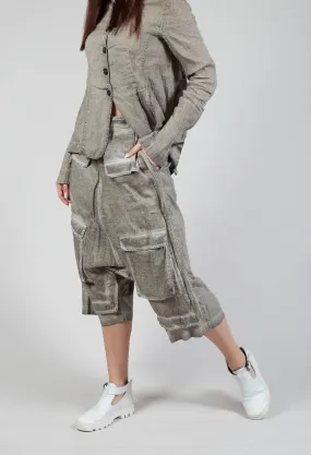 Utility Culottes in Hay Cloud