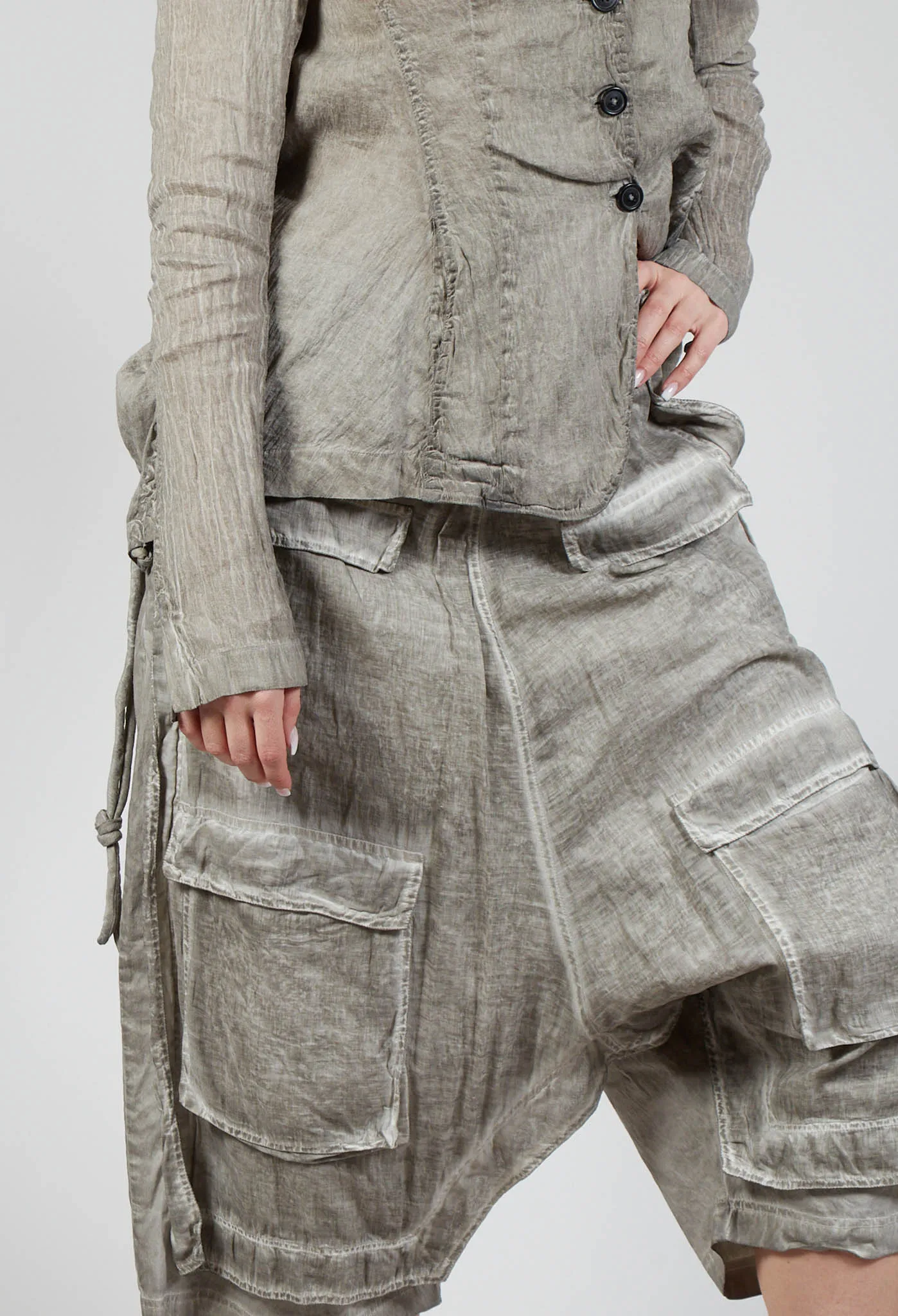 Utility Culottes in Hay Cloud