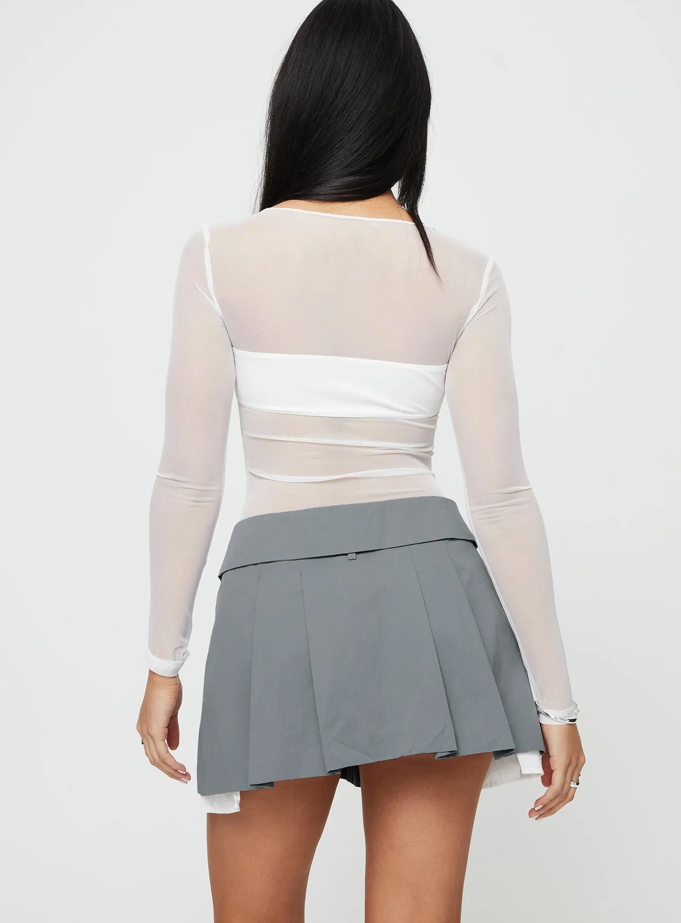 Utility Mini Skirt Slate