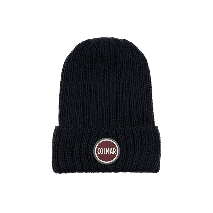 WOOL BLEND CAP Man Navy