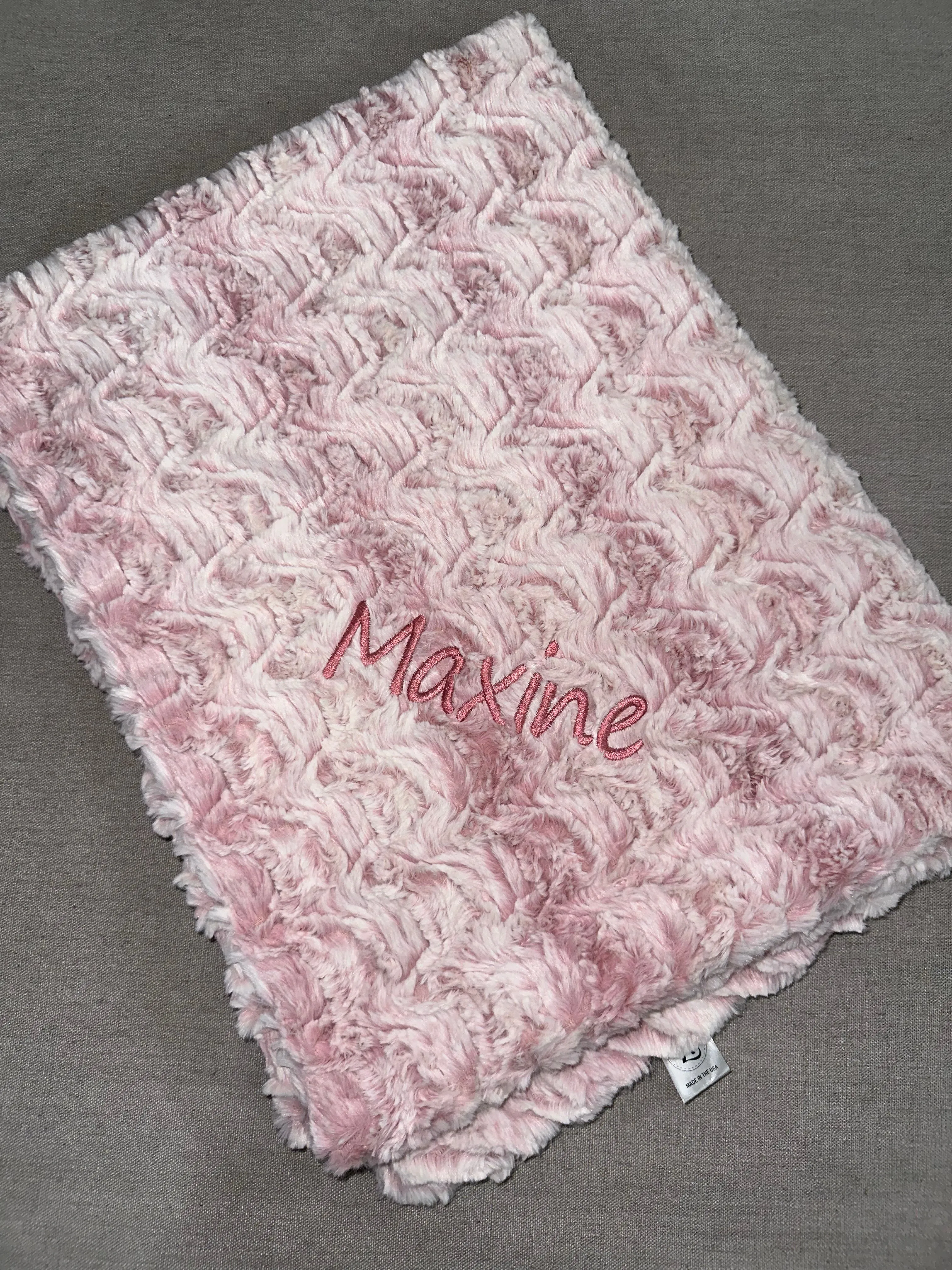 Zandino Lucas Mauve Minky Blanket