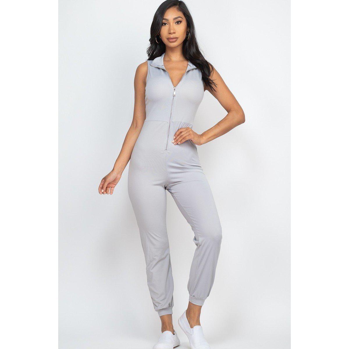 Zip Front Jumpsuit